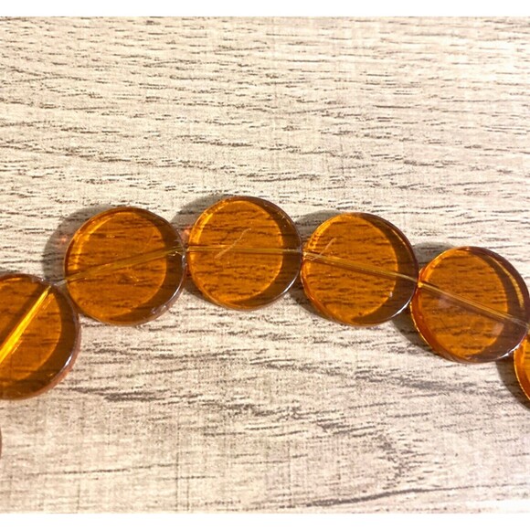 Bead Gallery Amber Color Glass Round Peridot Color Oval Beads Jewelry Craft Lot - Picture 8 of 11